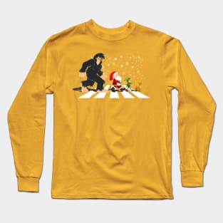 Sasquatch Santa Christmas Road Long Sleeve T-Shirt